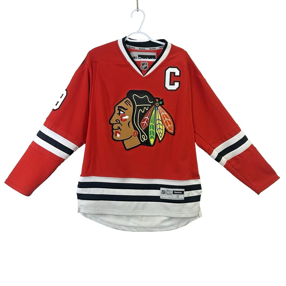 Women's Reebok Chicago Blackhawks Jonathan Toews NHL Red Hockey Jersey Small